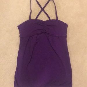 Dark purple tank top